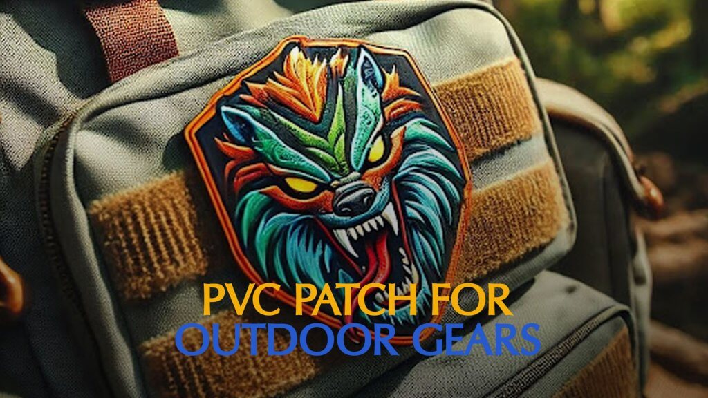 Custom PVC Patch on a backpack
