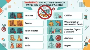 Fabrics to Avoid for Iron-on Patches