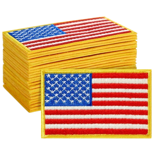 24 Pack of Iron On American Flag removebg preview