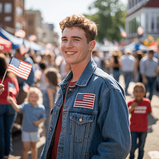 American Flag Patches
