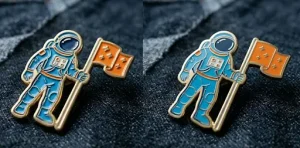 Soft enamel vs hard enamel pin comparison.