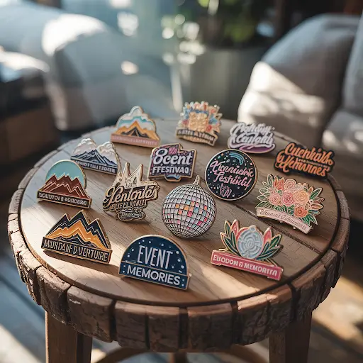 Multiple custom lapel pins for every event