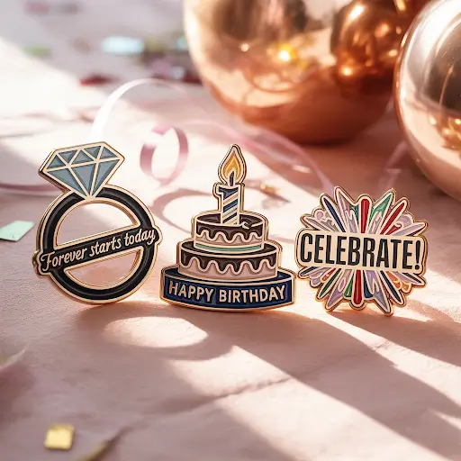 collection of diverse pins for events
