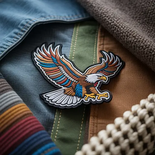 Custom patch, ideal for adorning various textiles