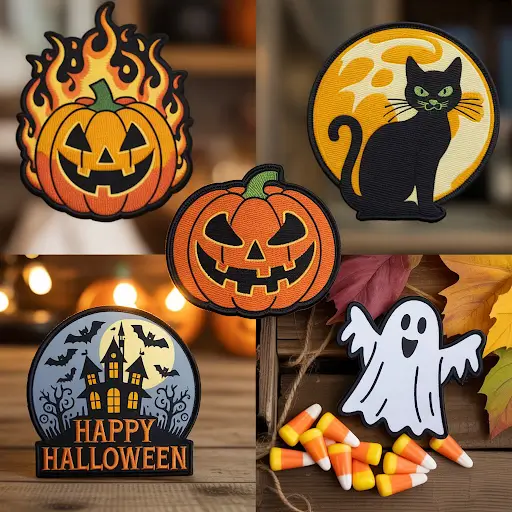 Different patch designs for halloween celebration