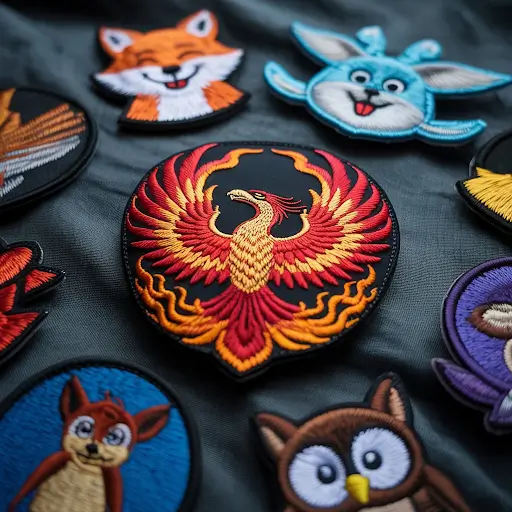 diverse vibrant custom patches