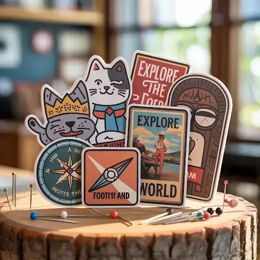 collection of custom magnetic patches