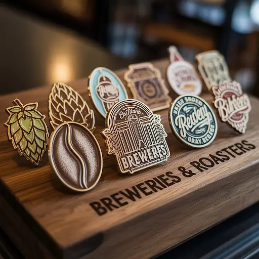 custom pins for a brewery
