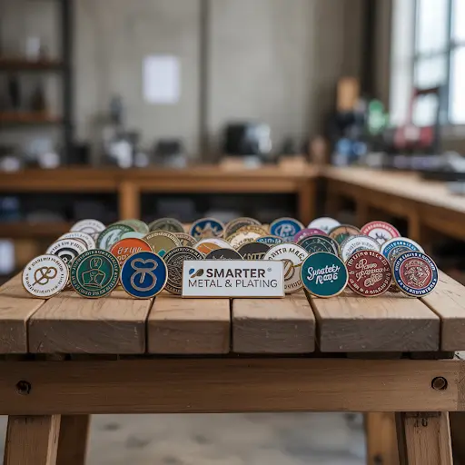 selection of eco-friendly custom enamel and lapel pins