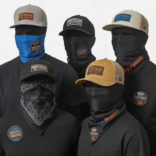 Custom patches designed for caps